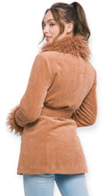 Load image into Gallery viewer, Cypress Corduroy Coat &amp; Fur Lining- Camel
