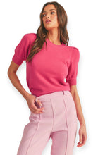 Load image into Gallery viewer, Marie Rosa Puff Sleeve Sweater Top
