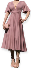 Load image into Gallery viewer, Mauve Smocked Waistband Dress
