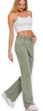 Load image into Gallery viewer, Gianna Straight Wide Pants- Olive
