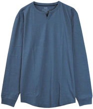 Load image into Gallery viewer, The Essential Blue Steel Long Sleeve Notched V

