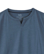 Load image into Gallery viewer, The Essential Blue Steel Long Sleeve Notched V
