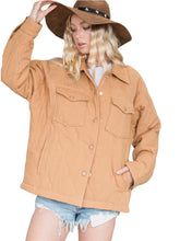 Load image into Gallery viewer, Camel Quilted Jacket
