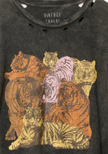 Load image into Gallery viewer, Vintage Style Mineral Wash Tigers Tee
