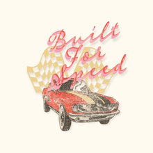 Load image into Gallery viewer, Built For Speed Distress Graphic Print Tee
