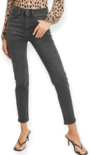 Load image into Gallery viewer, High Rise Vintage Skinny Jeans- Washed Black
