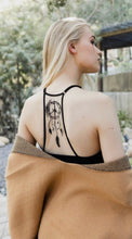 Load image into Gallery viewer, Ariande Dreamcatcher Racer Back Top- Black
