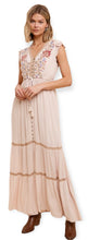 Load image into Gallery viewer, Bohemian Embroidered Maxi Dress
