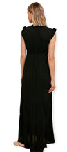 Load image into Gallery viewer, Bohemian Embroidered Maxi Dress- Black
