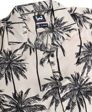 Load image into Gallery viewer, Poplin Carbon Peach Palm Tree Shirt
