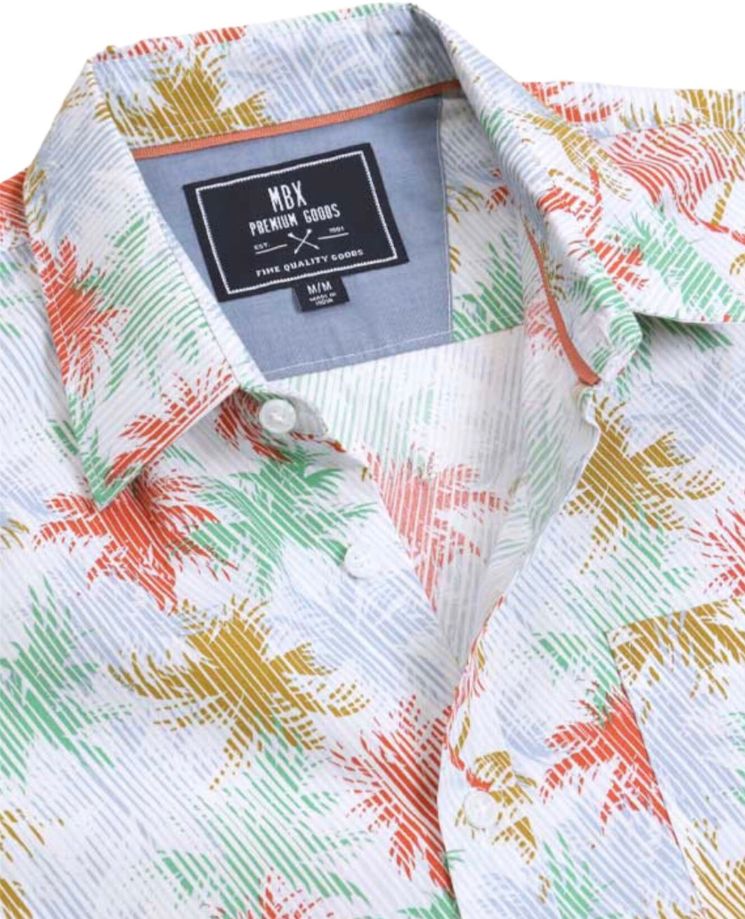 Date Palm Tree Button Down Shirt