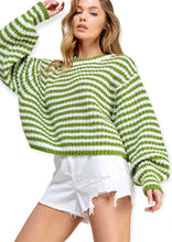 Load image into Gallery viewer, Striped Chunky Knit Sweater
