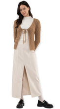 Load image into Gallery viewer, Audrey Tie Front Cozy Cardigan-Brown
