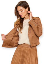 Load image into Gallery viewer, Faux Suede Moto Jacket
