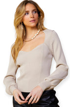 Load image into Gallery viewer, Madison&#39;s Sweetheart Neckline Sweater Top
