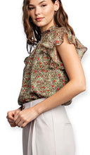 Load image into Gallery viewer, Amerie Floral Ruffle Short Sleeve Top
