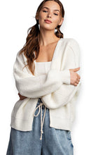 Load image into Gallery viewer, Ribbed Knit Balloon Sleeve Cardigan
