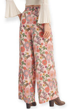 Load image into Gallery viewer, Satin Blooms Floral High Rise Pants
