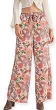 Load image into Gallery viewer, Satin Blooms Floral High Rise Pants
