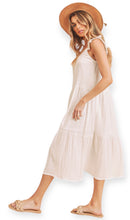 Load image into Gallery viewer, White Flowy Maxi Dress
