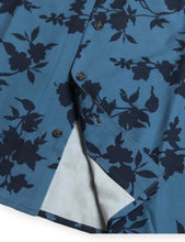 Load image into Gallery viewer, Midnight Blue Floral Silhouette Camp Shirt
