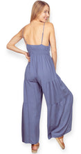 Load image into Gallery viewer, The Savannah Wide Leg Jumpsuit- Blue
