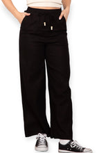Load image into Gallery viewer, Monterey Summer Linen Wide Pants- Black
