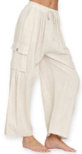Load image into Gallery viewer, Coastal Linen High Rise Cargo Pants
