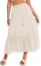 Load image into Gallery viewer, Cyrus White Flowy Skirt
