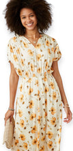 Load image into Gallery viewer, Lily Beige Floral Mid-Length Dress
