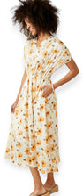 Load image into Gallery viewer, Lily Beige Floral Mid-Length Dress
