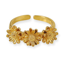 Load image into Gallery viewer, Daisy Flower Open Ring
