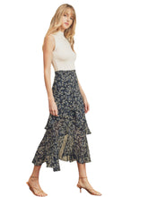 Load image into Gallery viewer, Love In A Mist Floral Print Midi Skirt 
