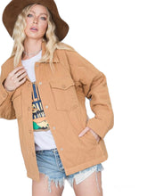 Load image into Gallery viewer, Camel Quilted Jacket
