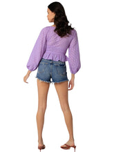 Load image into Gallery viewer, Lily&#39;s Eyelet Spring Peplum Top
