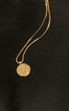 Load image into Gallery viewer, 18K Gold French Relief Portrait Necklace
