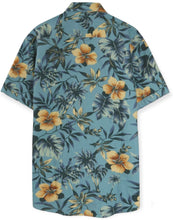 Load image into Gallery viewer, Seafoam Floral Tropical Shirt
