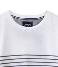 Load image into Gallery viewer, Casual Striped White Tee 
