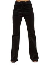 Load image into Gallery viewer, Black Corduroy Flare Pants
