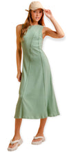 Load image into Gallery viewer, Willow Sage  Sleeveless Rib Knit Midi Dress
