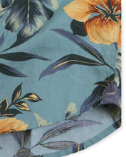 Load image into Gallery viewer, Seafoam Floral Tropical Shirt
