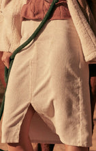Load image into Gallery viewer, Cream Corduroy Midi Skirt 
