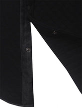 Load image into Gallery viewer, Super Soft Quilted Long Sleeve Snap Button Shirts- Black
