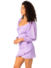 Load image into Gallery viewer, Violas Sweet Lavender Eyelet Dress

