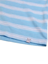Load image into Gallery viewer, The Everyday Stripe Crew Tee- Light Blue
