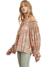 Load image into Gallery viewer, Boho Off The Shoulder Blouse
