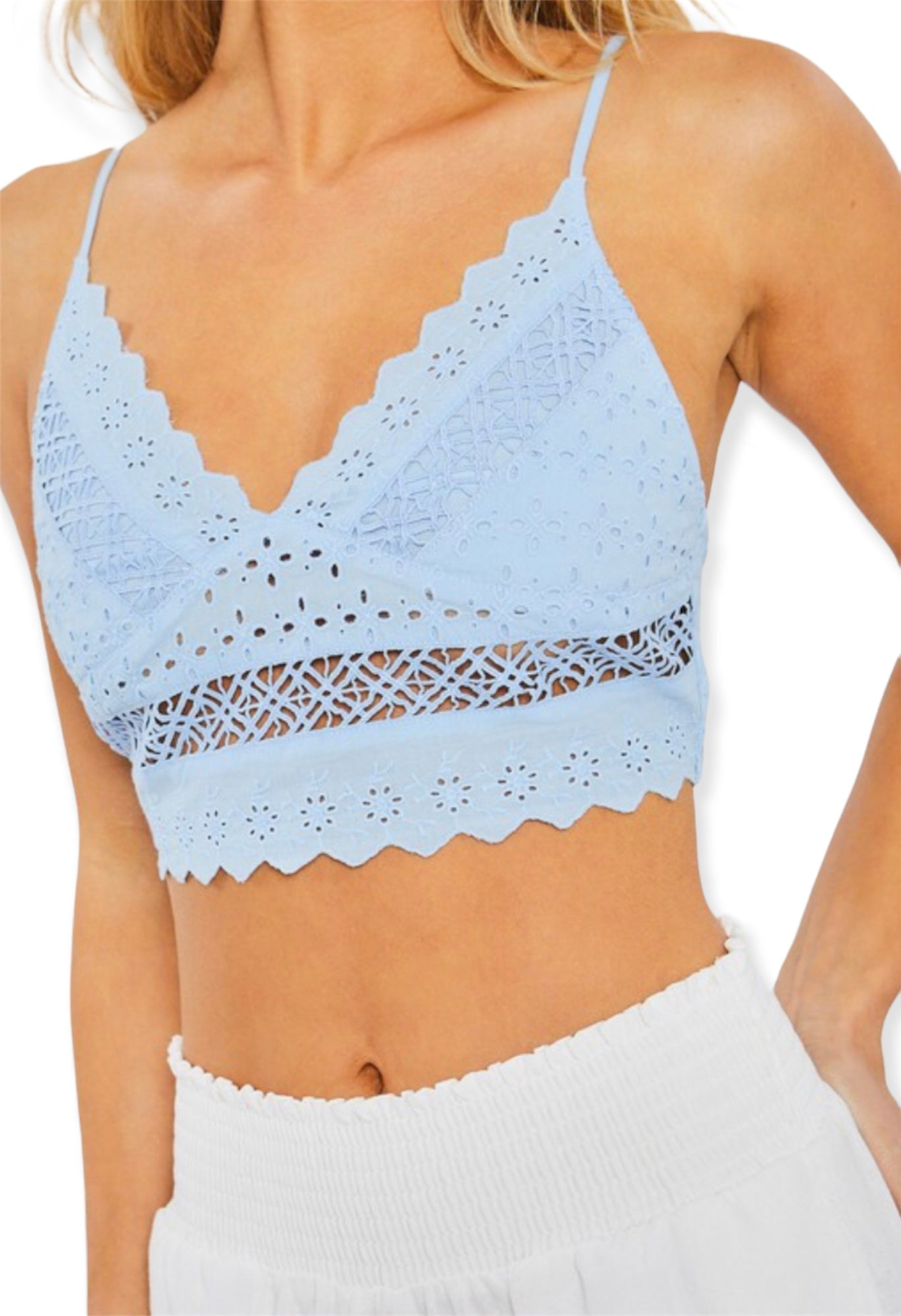 Cotton Eyelet Bralette – Cypress Boutique Monterey