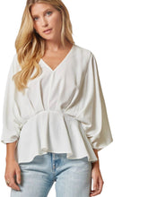 Load image into Gallery viewer, Prettiest Woven Blouse- White
