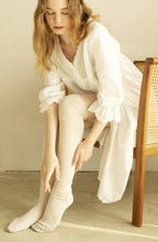 Load image into Gallery viewer, Fine-Cable Knit Over The Knee High Length Socks
