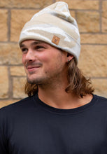 Load image into Gallery viewer, Tan Camo Knit Beanie With Cuff
